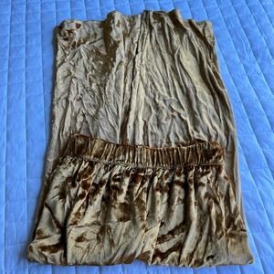 Maeve Anthropologie Velvet Wide Leg Gold Pants Womens Medium